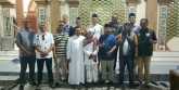 Foto bersama di halaman Pondok Pesantren Mansyaul Huda, Banyuwangi